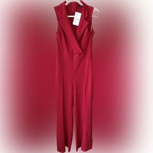 NWT Red Blazer Jumpsuit